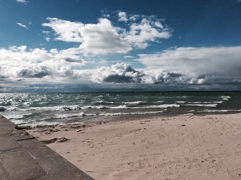 Lake Michigan from Frankfort, Michigan