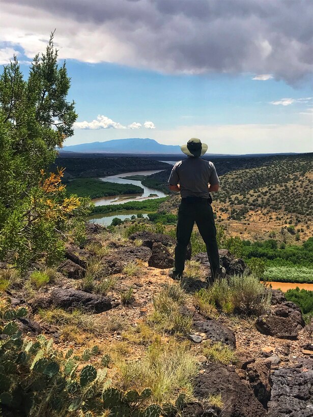 COCHITI LAKE, N.M. – View of the Rio Grande feeding into the lake, Aug. 1, 2020.