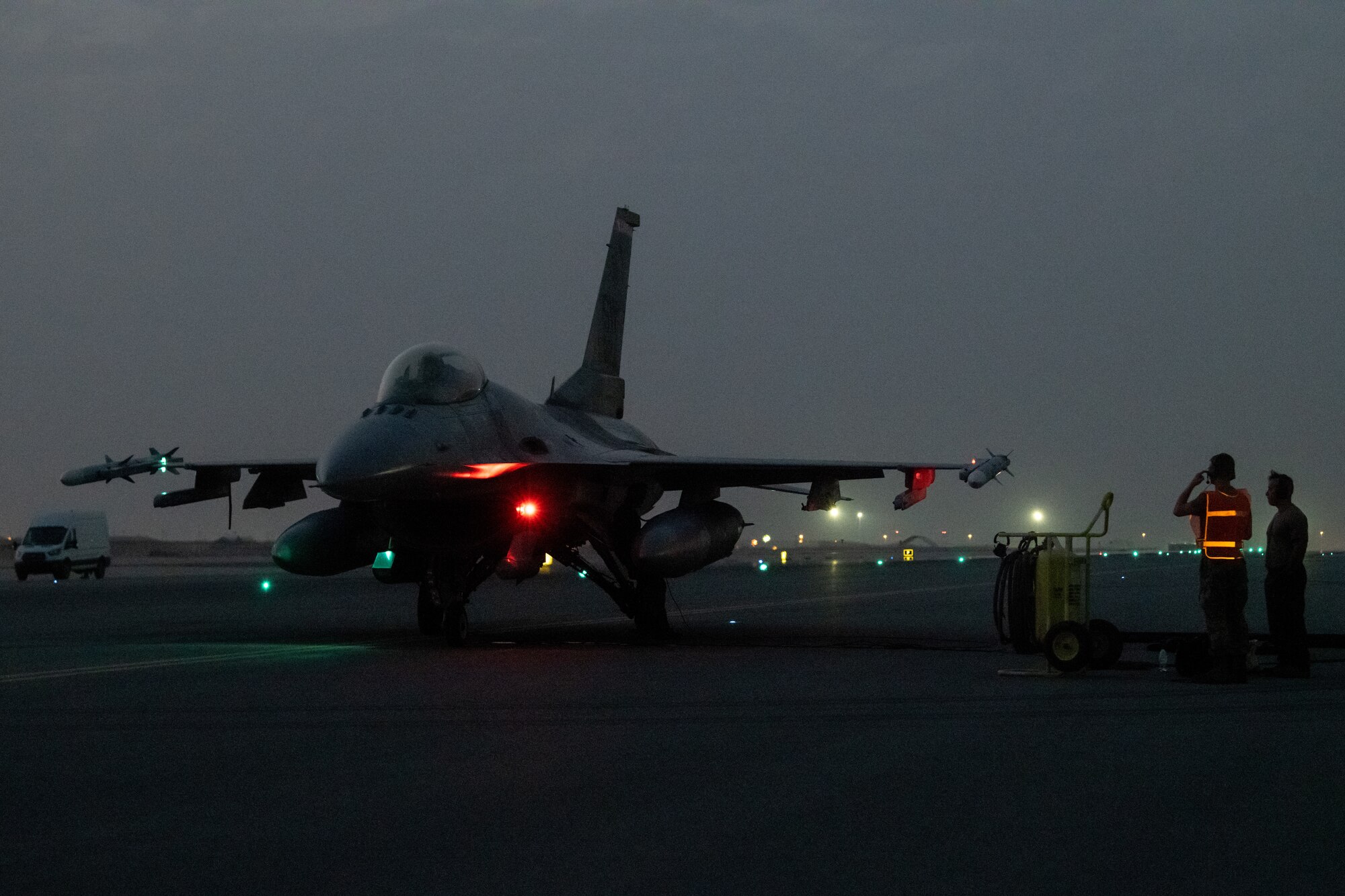 F-16 being refueled