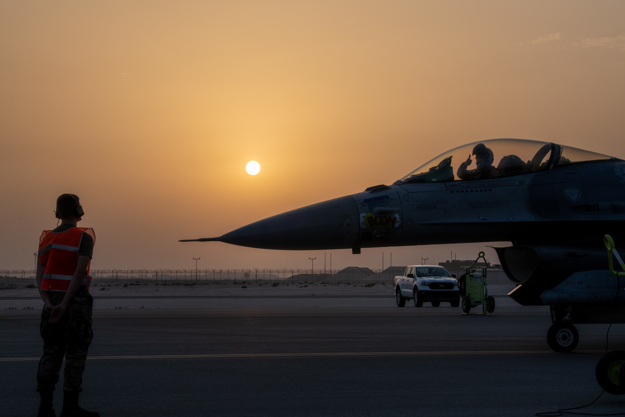 F-16 being refueled