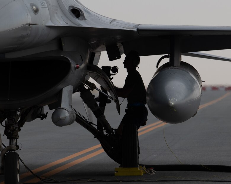 F-16 being refueled