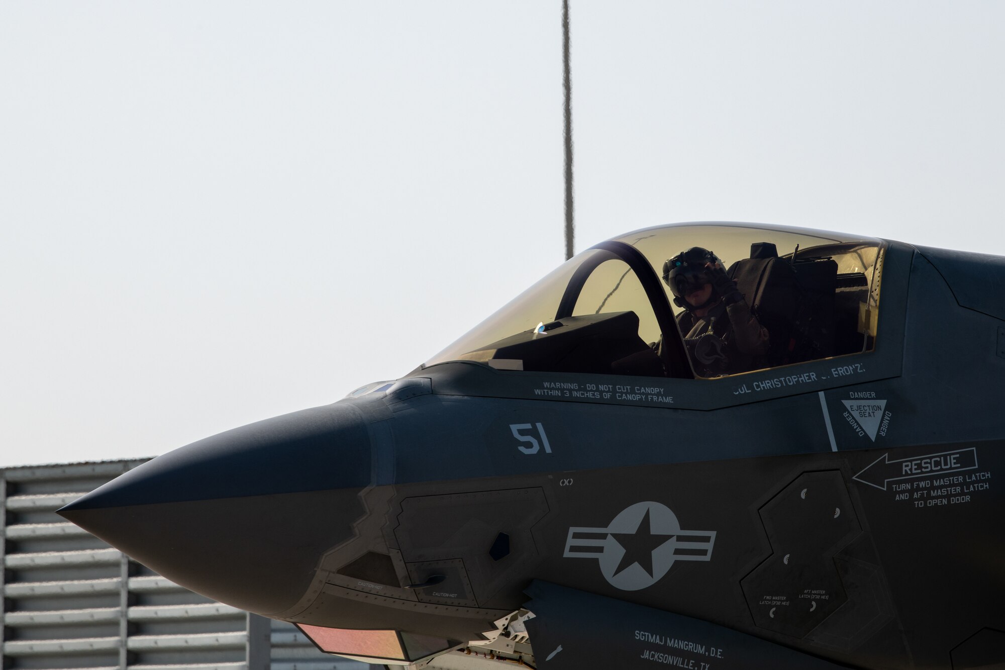 F-35 Lightning II preps for takeoff