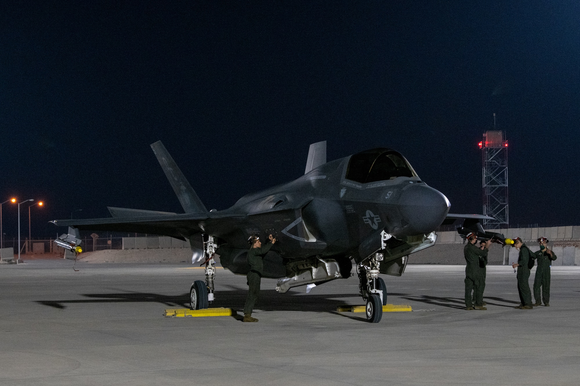F-35 Lightning II preps for takeoff