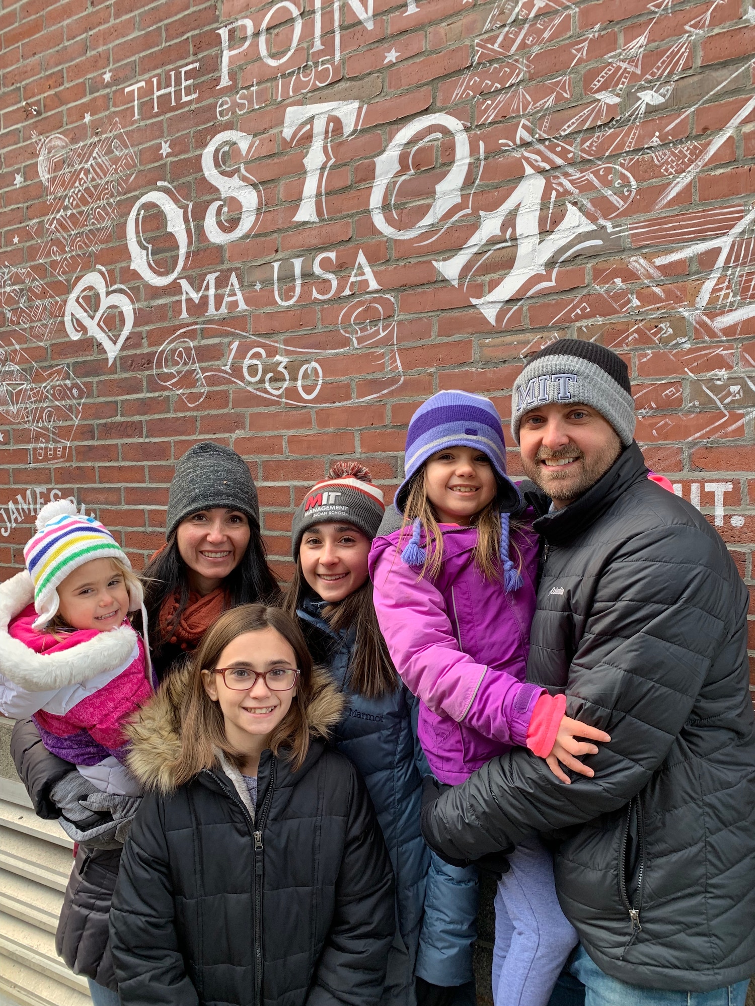 The Bailey family on a day out in Boston. John Bailey (right), currently the deputy director of the Agile Development Office within the Fighters and Advanced Aircraft Directorate, spent a year in the Massachusetts Institute of Technology's Sloan Fellows MBA Program.