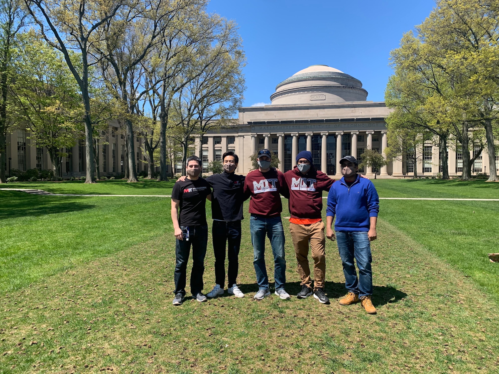 John Bailey (middle) and spent a year as a member of the prestigious and highly competitive MIT Sloan Fellows MBA Program, class of 2020.