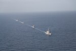 Operating alongside the Arleigh Burke-class guided-missile destroyers USS Donald Cook (DDG-75) and USS Porter (DDG-78), two Turkish frigates, the TCG Orucreis (F-245) and TCG Turgutreis (F-241), and two Turkish F-16 fighters, the Patrol Squadron (VP) 46 “Grey Knights,” participated in their first joint air and maritime training mission in the Black Sea, Feb. 10.