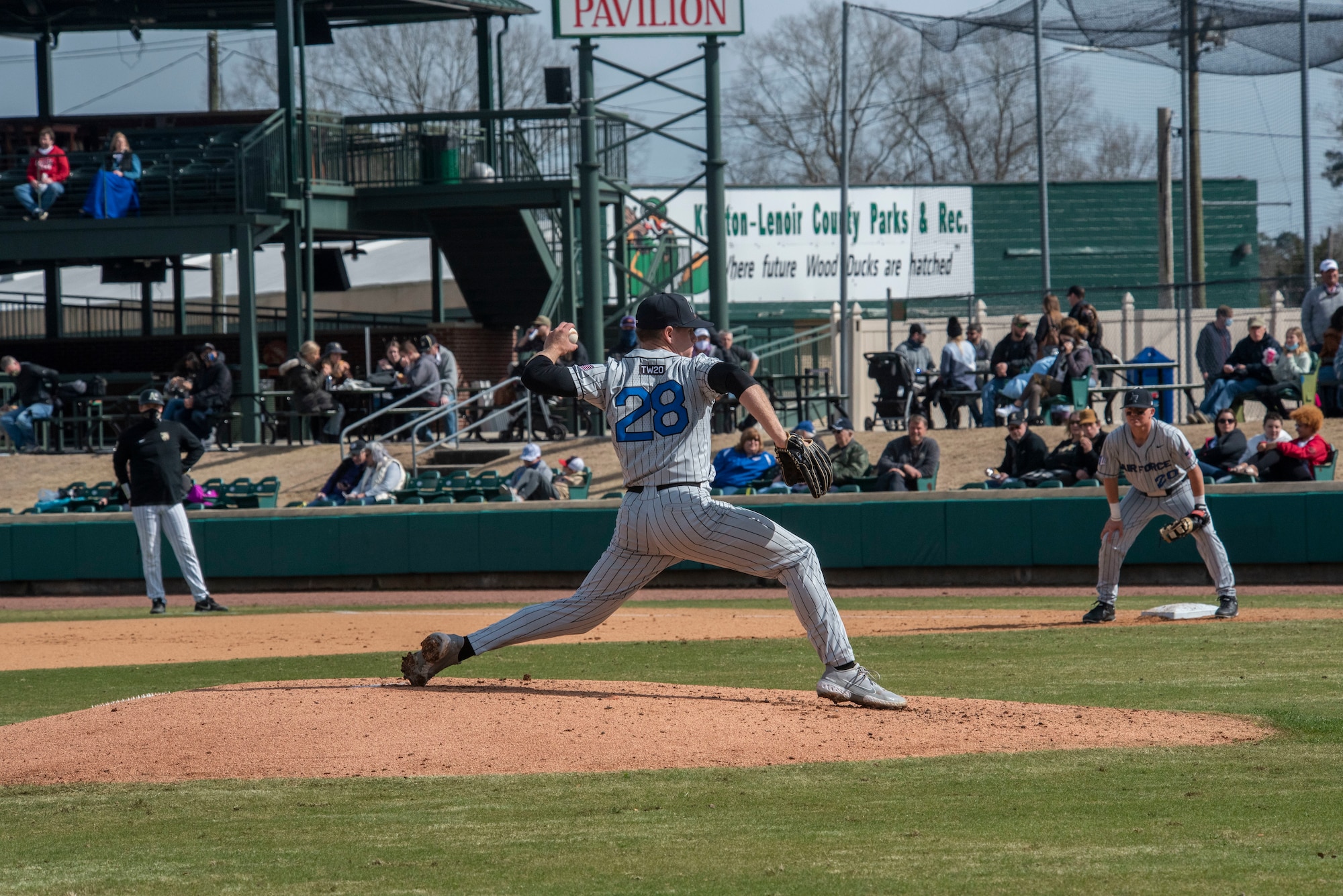 The U.S. Air Force Academy competes against the Army in the 11th annual Freedom Classic baseball game.