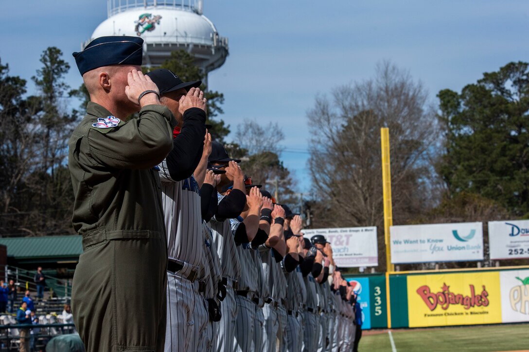The U.S. Air Force Academy competes against the Army in the 11th annual Freedom Classic baseball game.