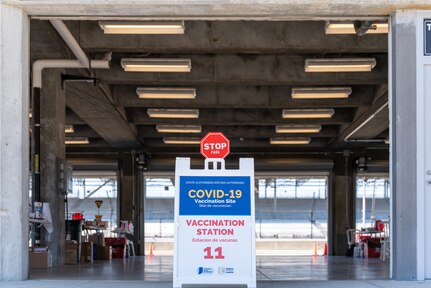 More than 300 members of the Indiana National Guard administered roughly 4,000 Johnson & Johnson COVID-19 vaccines per day during a four-day mass vaccination clinic at the iconic Indianapolis Motor Speedway, the largest sports venue in the world, March 5-8, 2021.