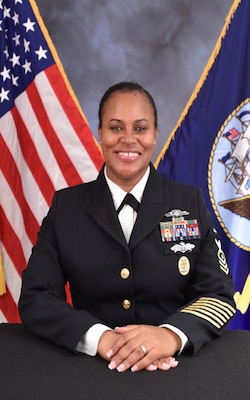 Official portrait of  Command Master Chief Raquel C. Jeffers.