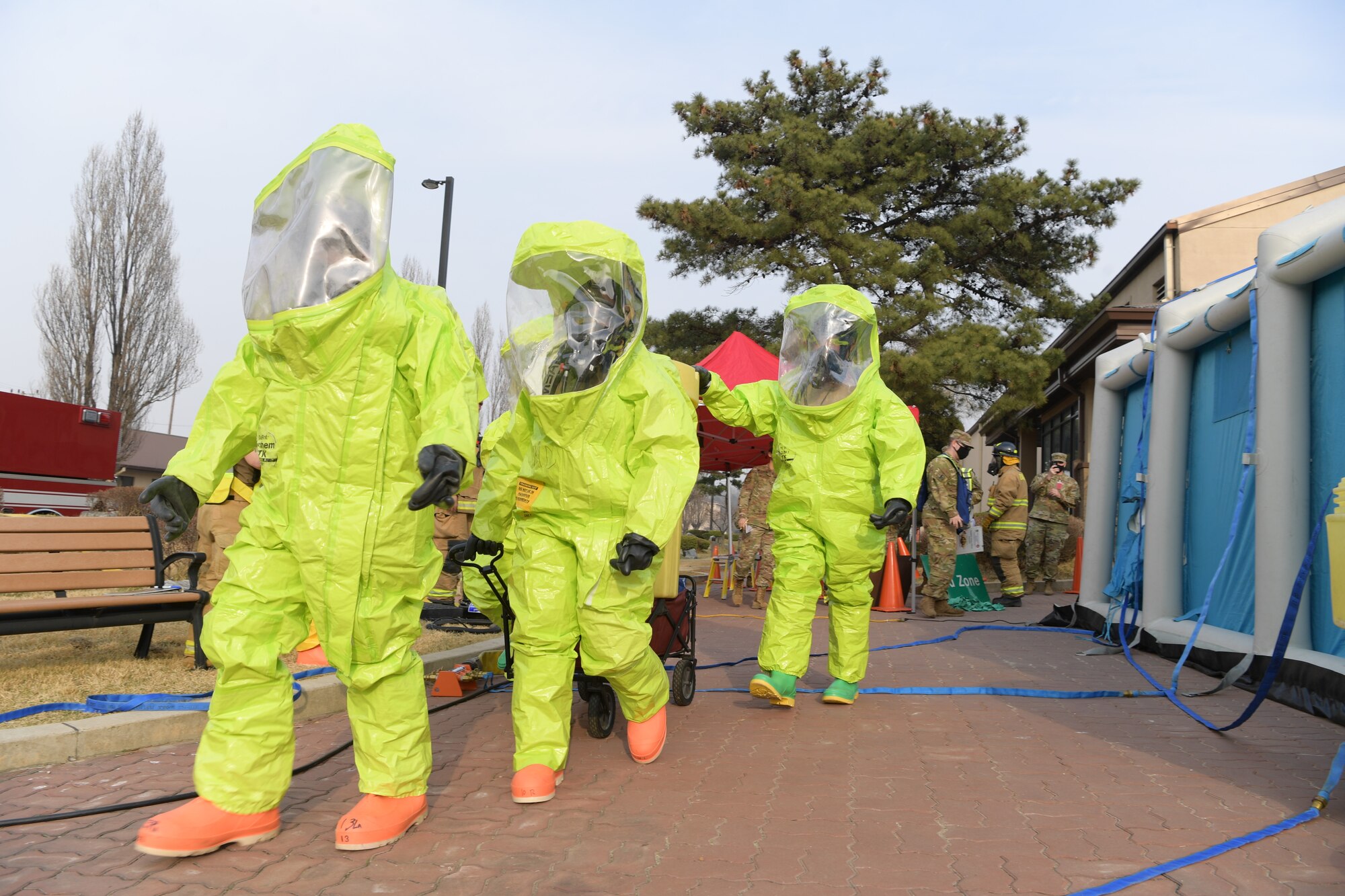 The base held a routine training for a suspicious call
