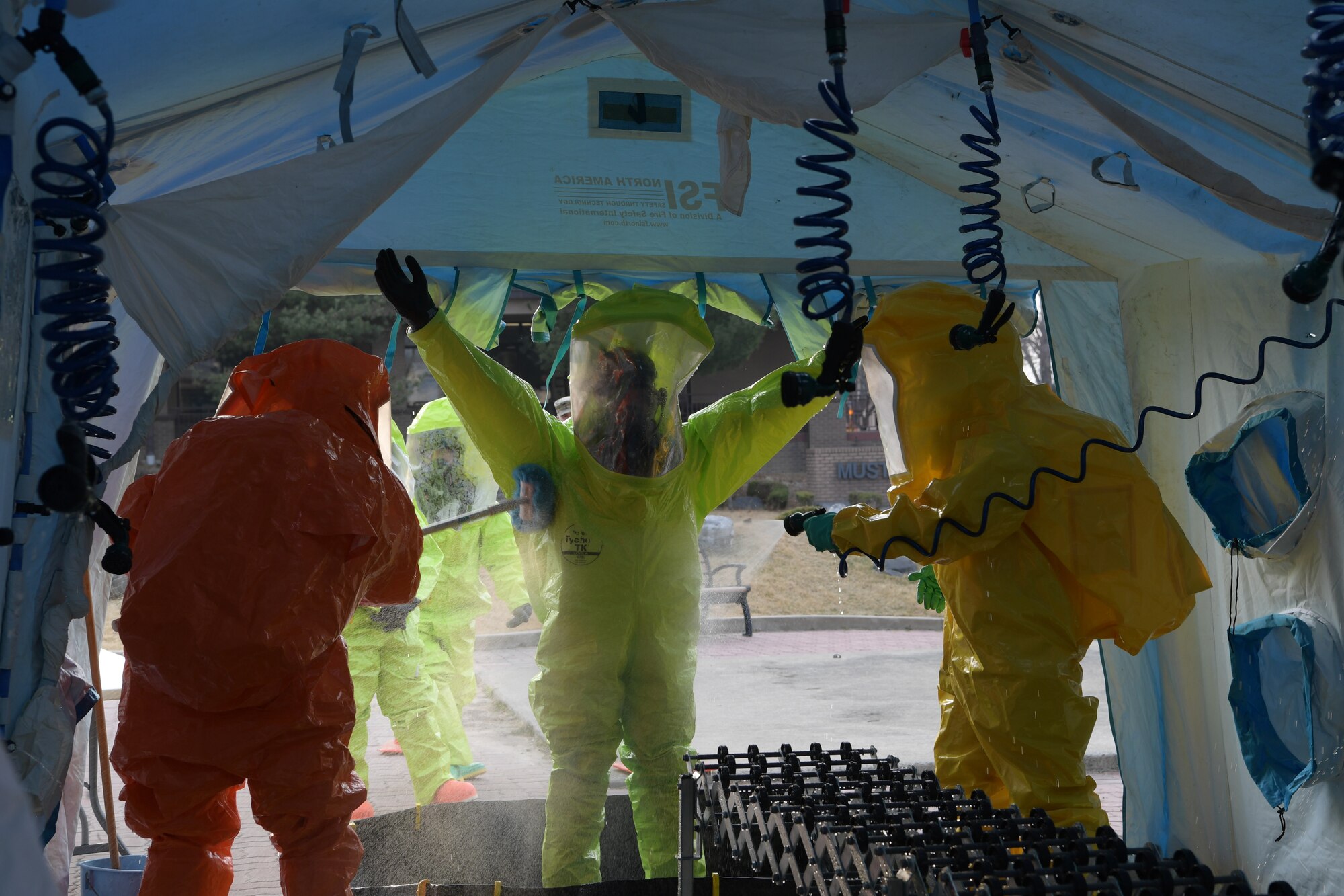 The base held a routine training for a suspicious call