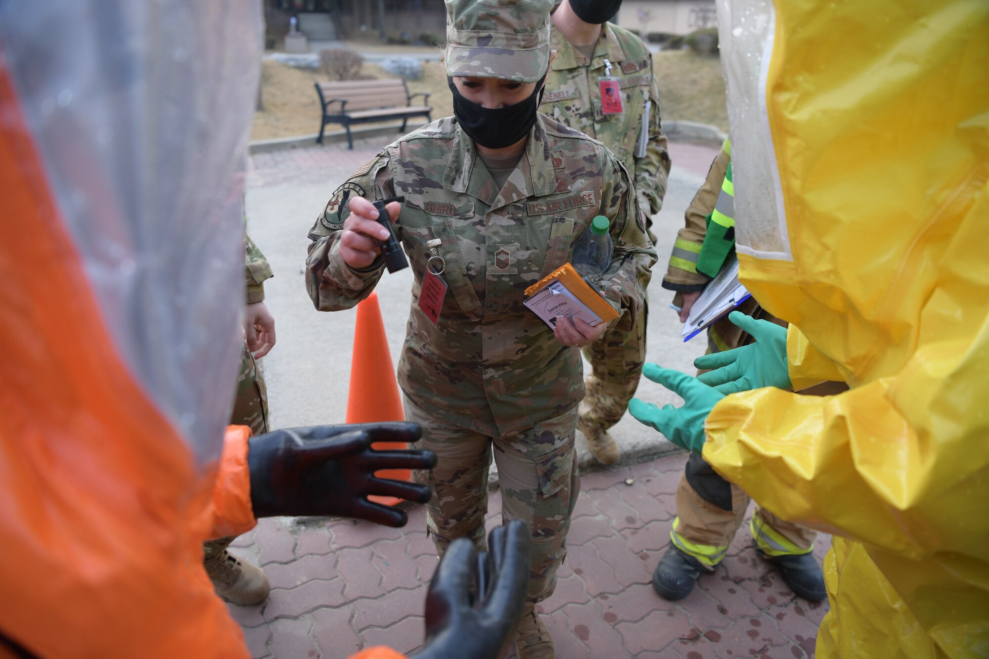 The base held a routine training for a suspicious call