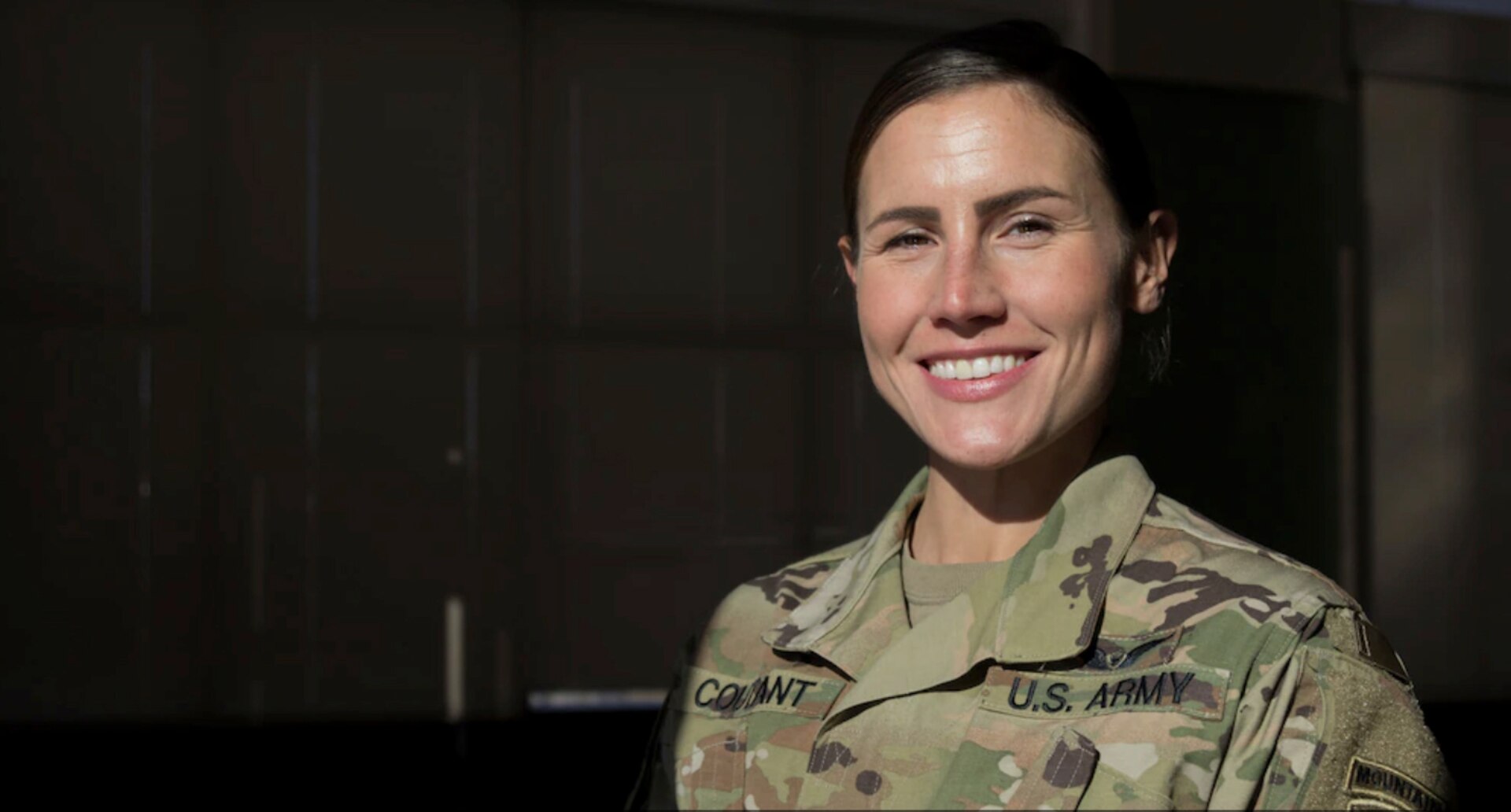 The Connecticut National Guard's first female infantry officer, 2nd Lt. Jocelyn Coutant, at the Maj. Gen. Maurice Rose Armed Forces Reserve Center, Middletown, Connecticut, Dec. 23, 2020. Coutant completed Infantry Basic Officer Leader Course March 4, 2021.