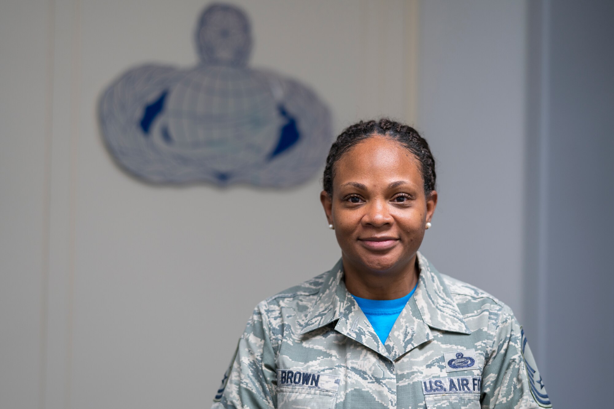 Senior Master Sgt. Monica Brown, 403rd Force Support Squadron military personnel flight superintendent. (U.S. Air Force photo by 2nd Lt. Christopher Carranza)