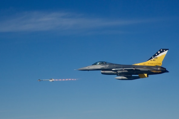 F-16 firing a missile