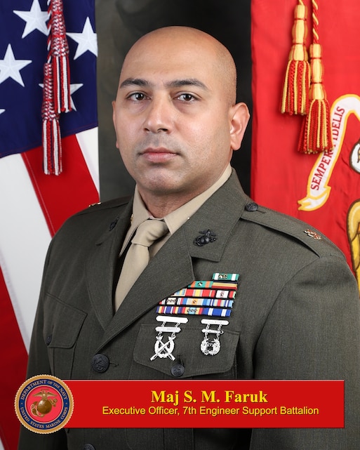 Maj. Sheik M. Faruk > 1st Marine Logistics Group > Leaders