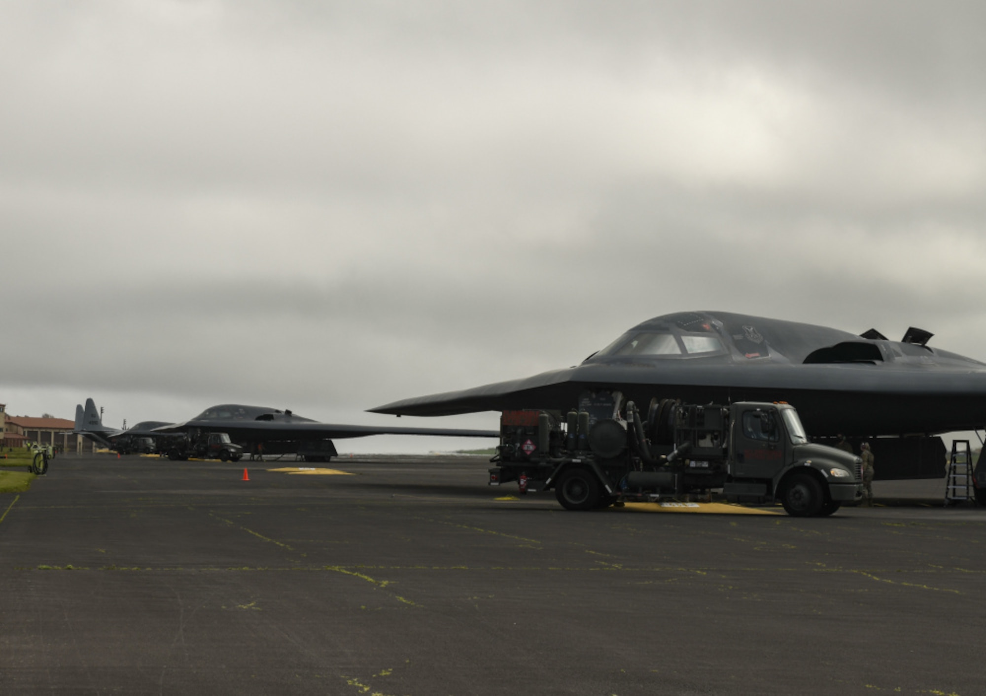 Active-duty and Air National Guard Airmen assigned to Whiteman Air Force Base, Mo., deployed to Lajes Field in support of Bomber Task Force Europe.