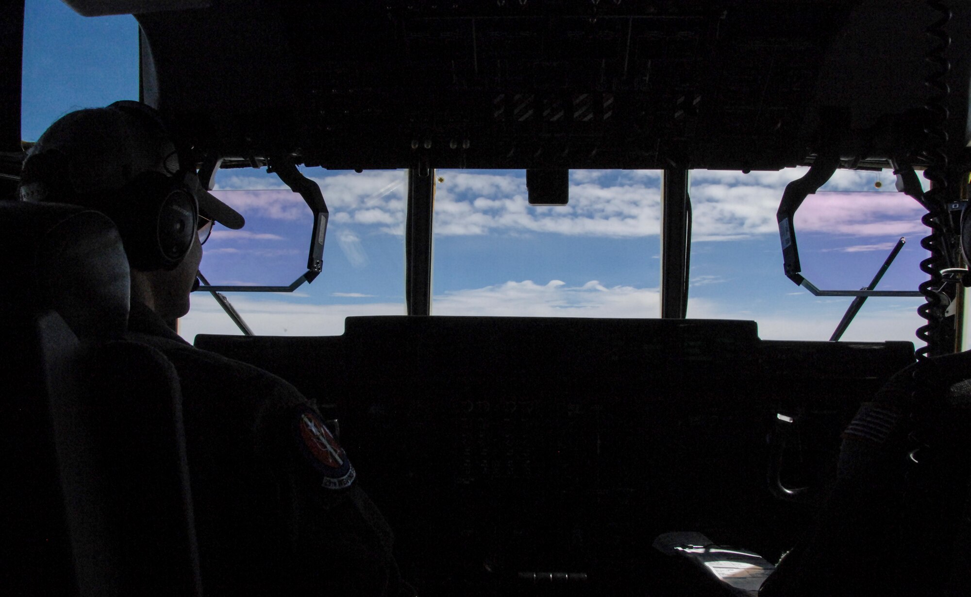 A pilot flies an aircraft