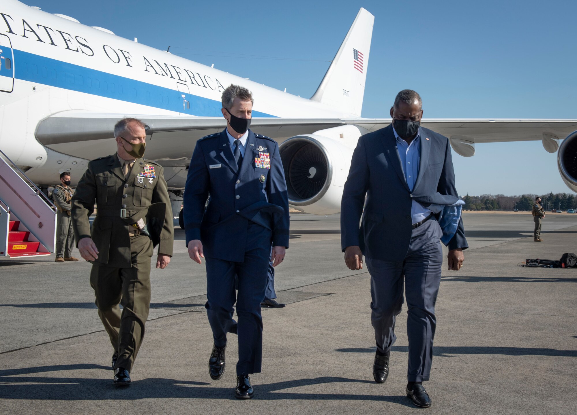 Secretary of Defense Lloyd J. Austin III visits Yokota
