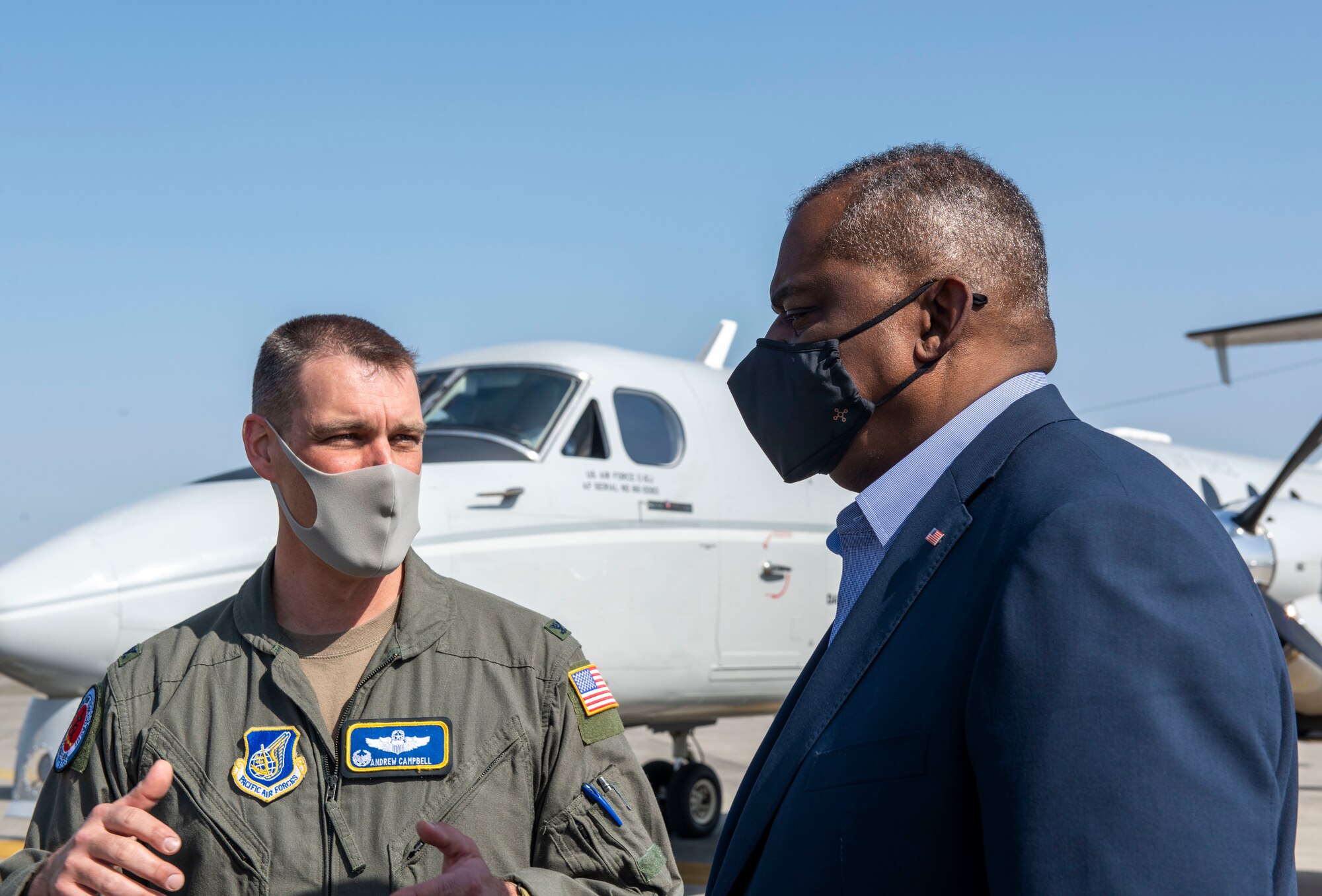 Secretary of Defense Lloyd J. Austin III visits Yokota