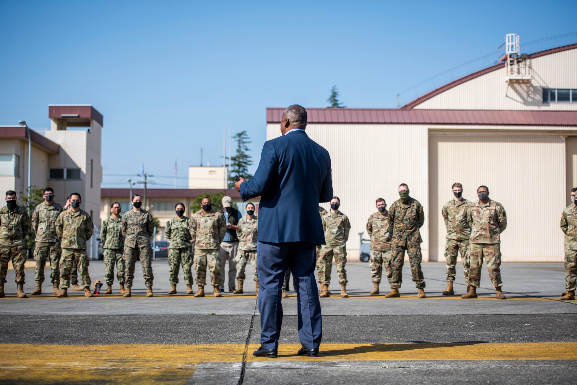 Secretary of Defense Lloyd J. Austin III visits Yokota