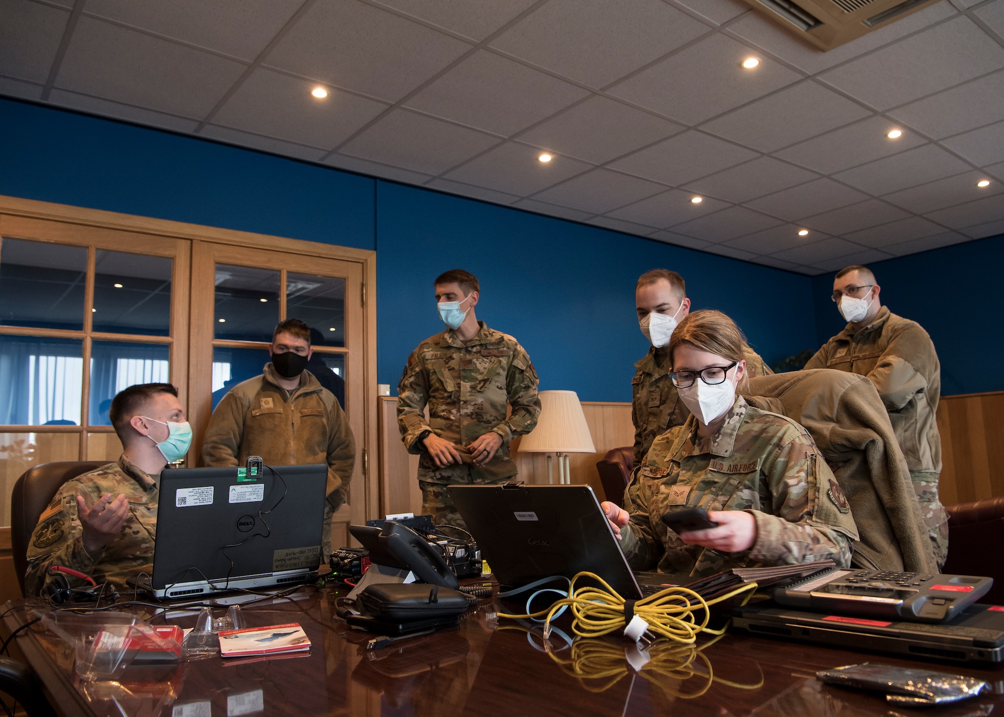 Ramstein Airmen participate in an Agile Combat Employment exercise at Chièvres Air Base, Belgium.