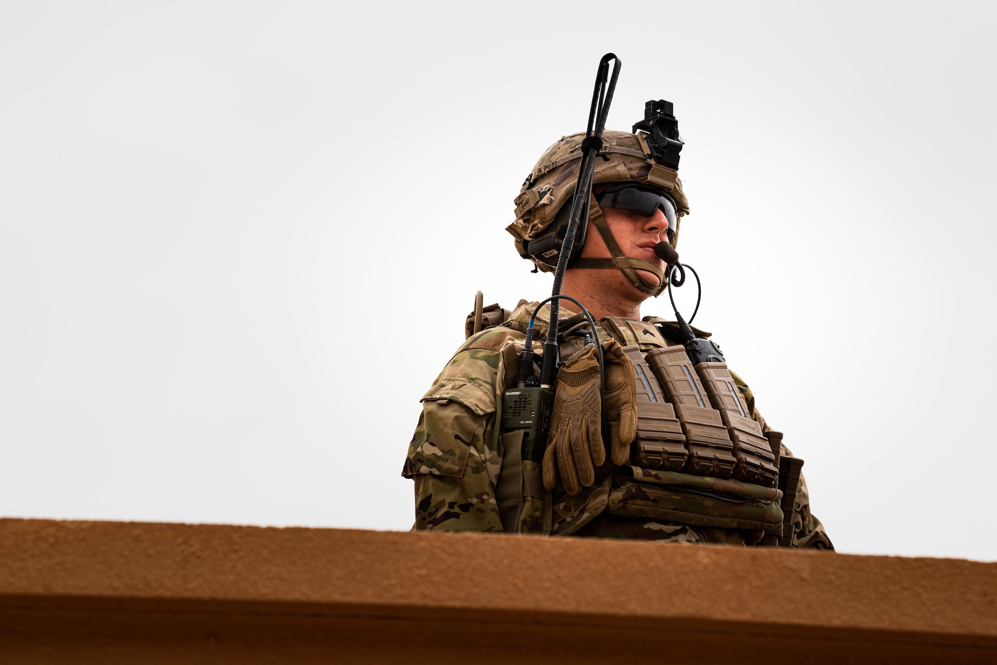 U.S. Army 2nd Brigade 1st Armored Division, 1-35 Armor Battalion, Joint Fires Observers and pilots from the 77th Expeditionary Fighter Squadron conduct close air support training recently, at Prince Sultan Air Base, Kingdom of Saudi Arabia.