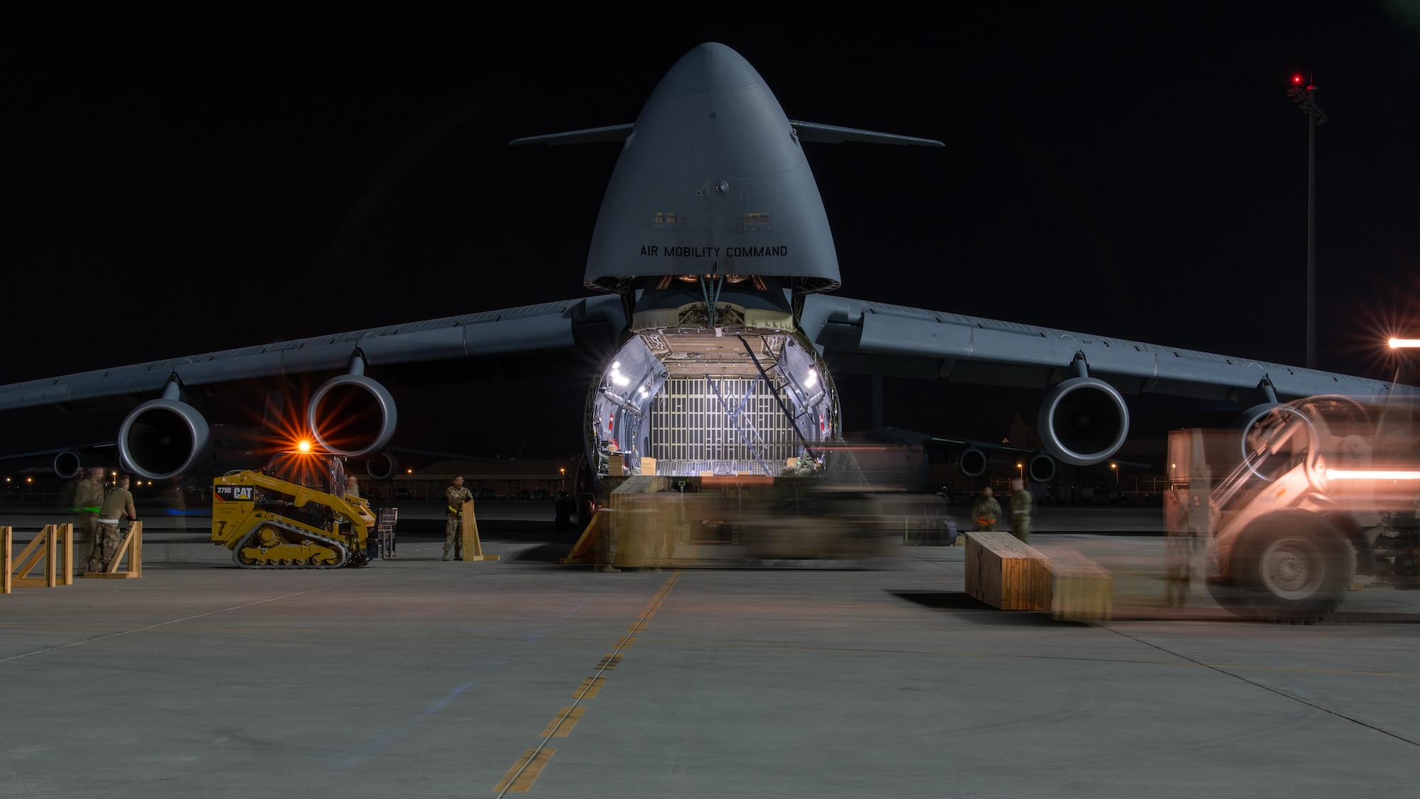 C-5 Galaxy being loaded