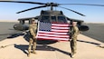 Chief Warrant Officer 3 Rich Adams and 1st Lt. Ernie Carlson flew 1500 hours-worth of combat missions in an AH-64 Apache helicopter during Operation Iraqi Freedom in 2006. Fifteen years later, now Chief Warrant Officer 5 Adams and Maj. Carlson are back in the Middle East serving with the 28th Expeditionary Combat Aviation Brigade in support of Operation Inherent Resolve, the fight against Daesh, and Operation Spartan Shield. They recently had an opportunity to fly a mission together again, just like old times but this time in a UH-60 Black Hawk. (U.S. Army photo by Chief Warrant Officer 5 Rich Adams)