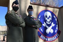 An all female missileer crew from the 90th Operations Group prepares for alert for International Women's Day, F.E. Warren Air Force Base, Wyoming, March 5, 2021.