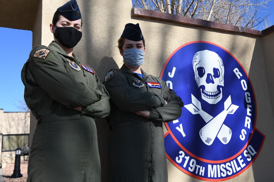 An all female missileer crew from the 90th Operations Group prepares for alert for International Women's Day, F.E. Warren Air Force Base, Wyoming, March 5, 2021.