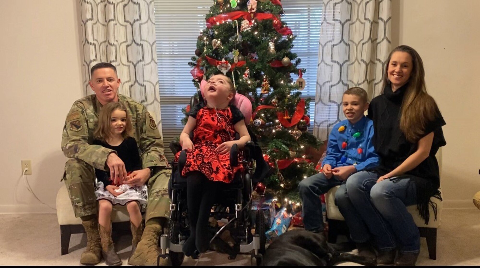 Chief Master Sgt. Jason Shaffer, 88th Air Base Wing command chief, and his family have tackled significant adversity in recent years. Their daughter, Teagan, was born with a congenital diaphragmatic hernia and then contracted a life-threatening respiratory virus. CONTRIBUTED PHOTO