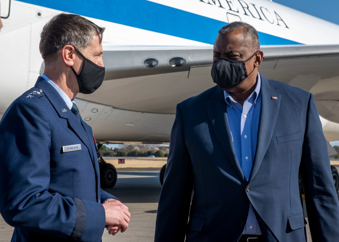 Secretary of Defense Lloyd J. Austin III visits Yokota