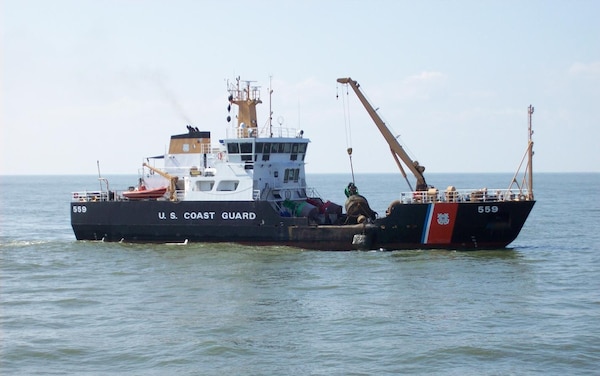 Official Service photo of namesake 175-foot Keeper-Class buoy tender Coast Guard Cutter Barbara Mabrity. (U.S. Coast Guard Collection)