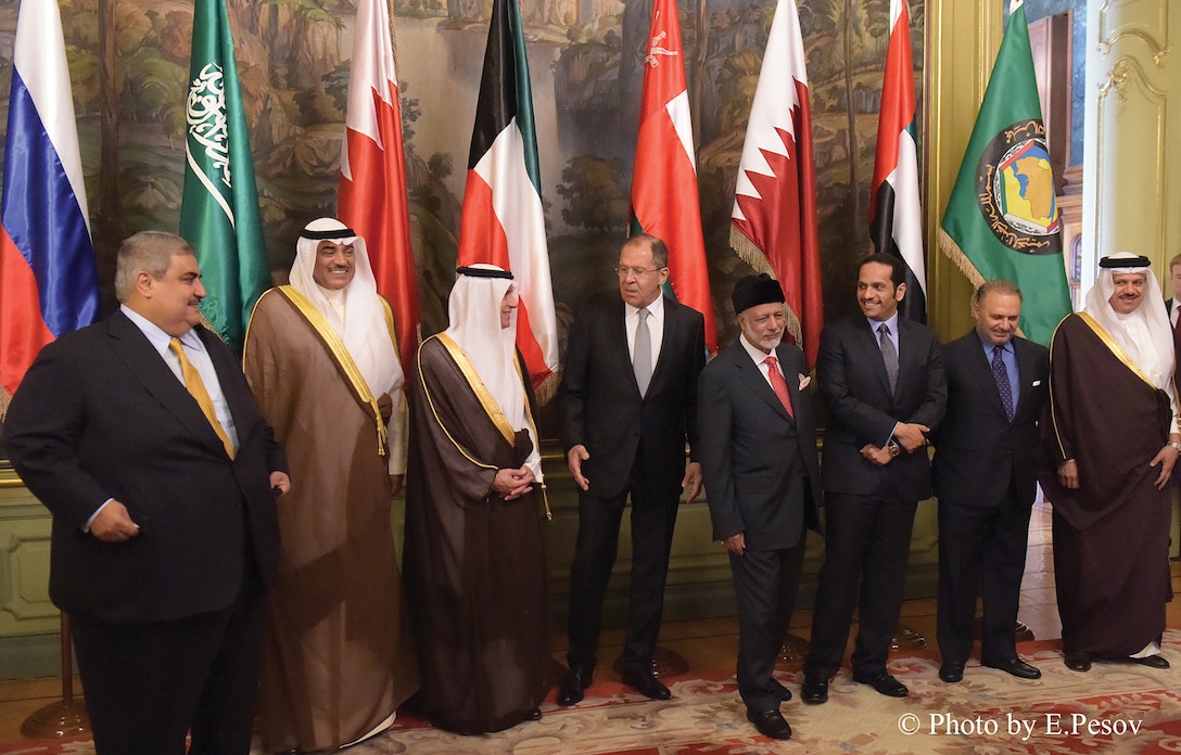 Russian Foreign Minister Sergey Lavrov took part in the 4th meeting of the Russia-GCC strategic dialogue.” (the Russian Ministry of Foreign Affairs / MFA, May 26, 2016 (Creative Commons))