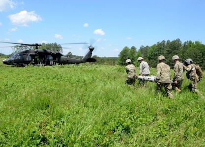 1710th TC teams with aviators for MEDEVAC exercise