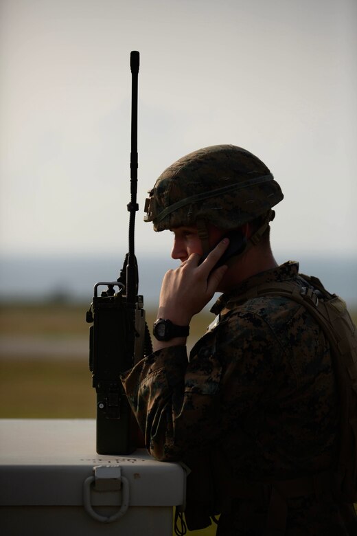 A U.S. Marine with 3d Battalion, 8th Marine Regiment, participates in an air assault during Castaway 21.12 at Ie Shima, Okinawa, Japan, March 11, 2021. The exercise demonstrated the Marine Corps’ ability to integrate with the joint force to seize and defend key maritime terrain, provide low-signature sustainment, and execute long-range precision fires in support of naval operations from an expeditionary advanced base. 3/8 is currently attached to 3d Marine Division under the Unit Deployment Program.