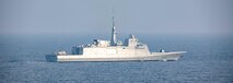 ARABIAN SEA (March 19, 2021) – French Navy frigate FS Provence (D 652), transits the Arabian Sea in support of Gulf Arabian Sea Warfare Exercise (GASWEX) 21. GASWEX 21 is a multilateral maritime exercise in the Arabian Sea and Gulf of Oman, with France, Belgium, Japan, and U.S., which provides a unique opportunity for participating forces to enhance mutual interoperability and capabilities in maritime security, anti-air warfare, anti-surface warfare, and anti-submarine warfare operations, allowing participating naval forces to effectively develop the necessary skills to address threats to regional security, freedom of navigation and the free flow of commerce. (U.S. Navy photo by Mass Communication Specialist 2nd Class Jeremy Laramore)