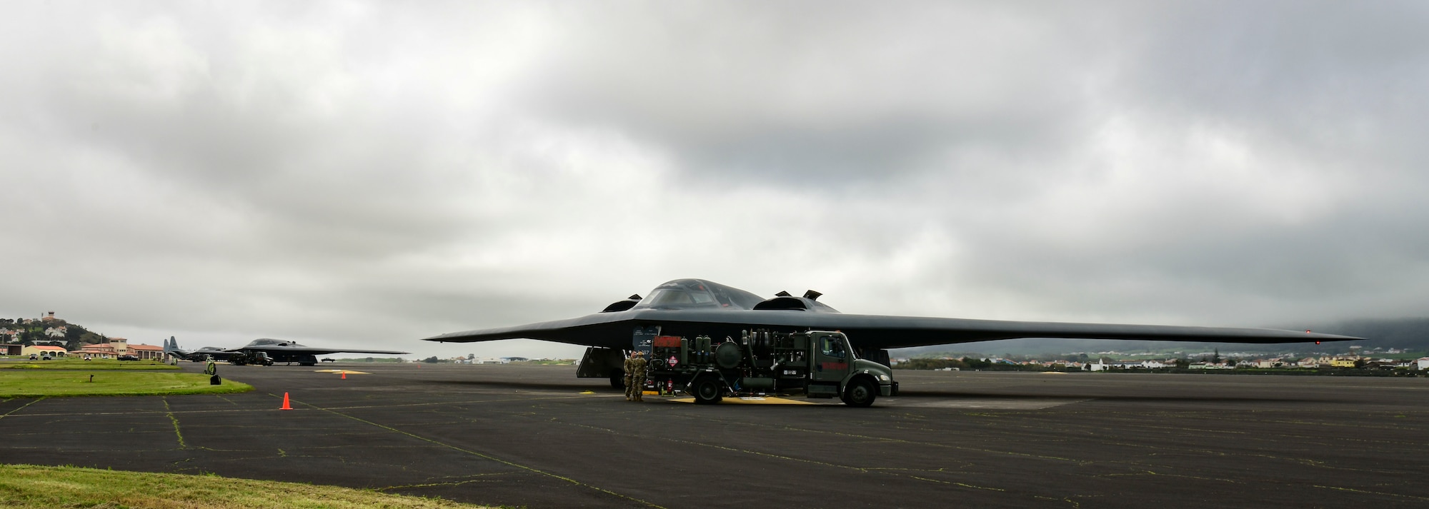 The B-2’s deployment to Lajes Field provides a staging point allowing commanders to confront a broad range of global challenges in support of the National Defense Strategy, through the employment of a multi-role bomber.