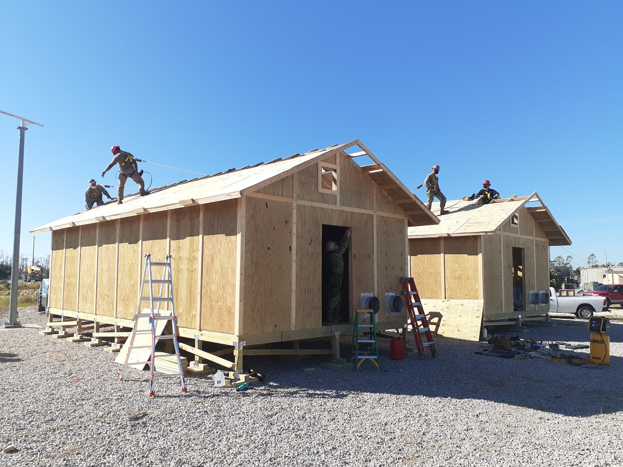 building barracks huts