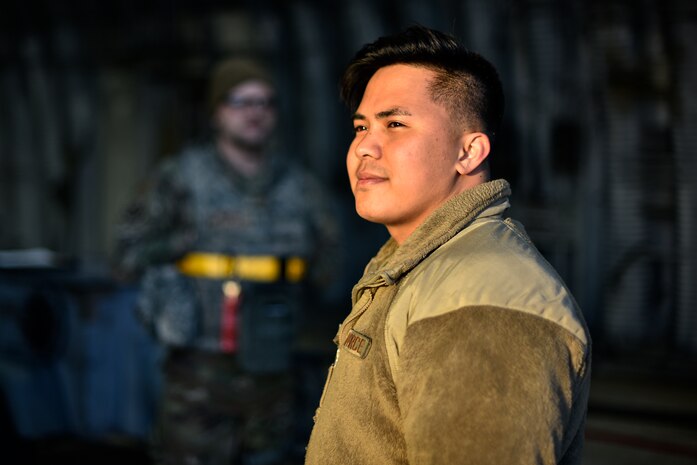 An Airmen attends shift changeover.