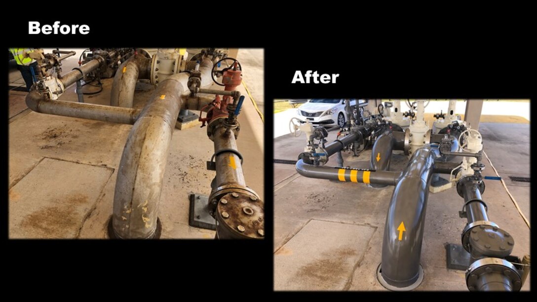 before and after pictures of fill stands and pump stations
