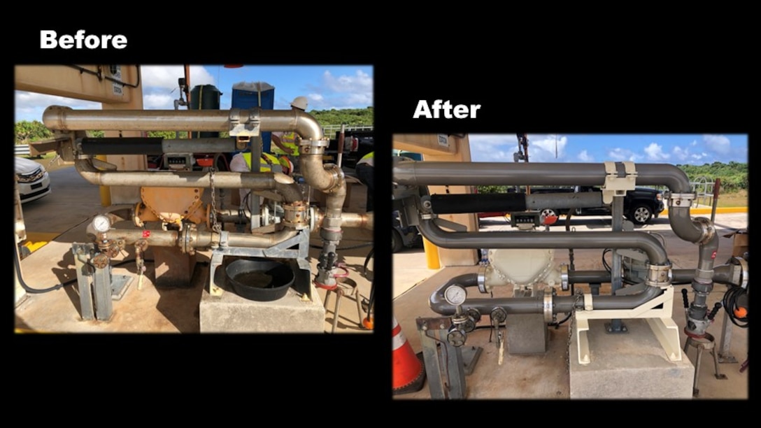 before and after pictures of fill stands and pump stations