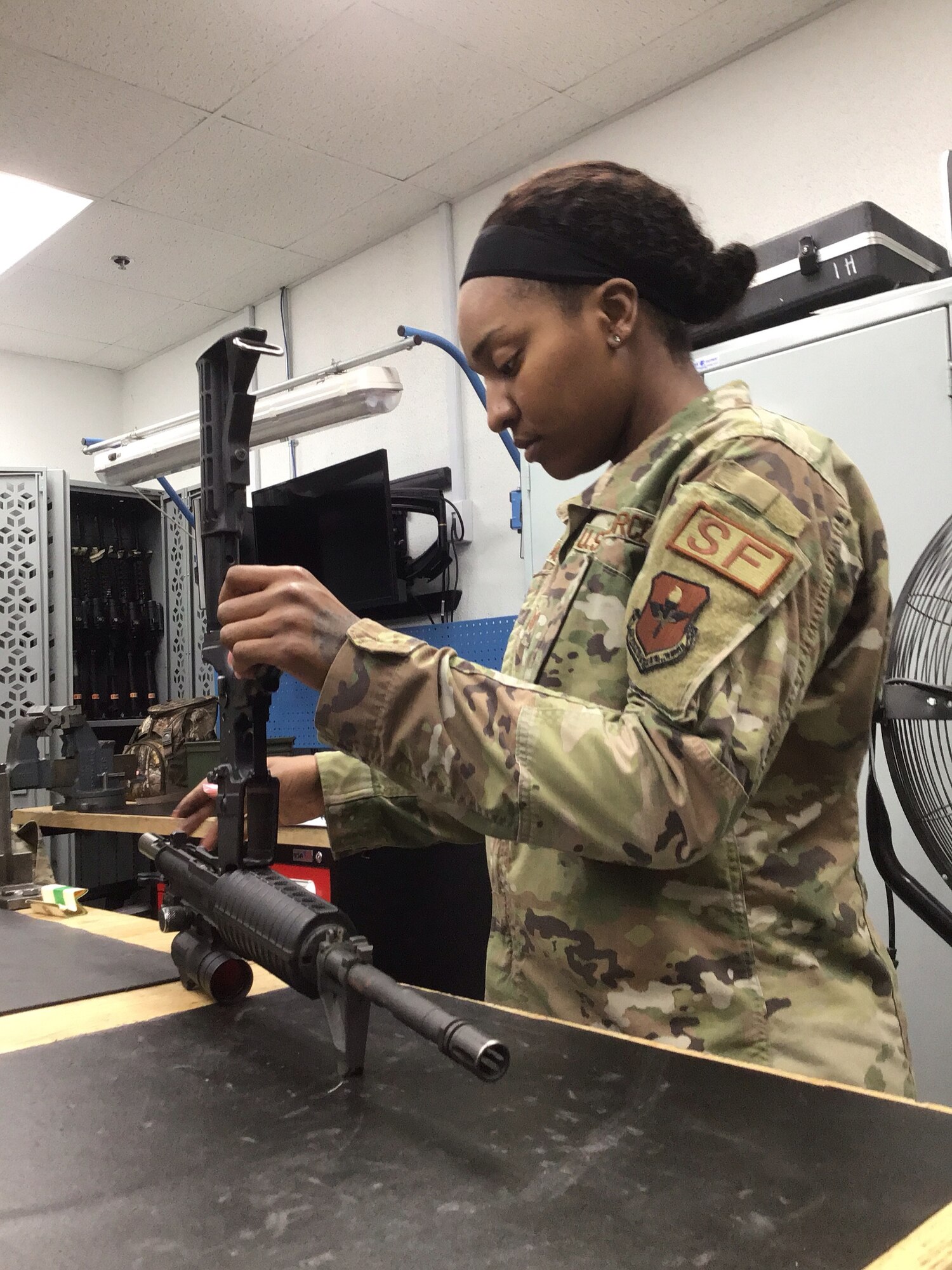 JOINT BASE SAN ANTONIO-CHAPMAN TRAINING ANNEX, Texas – Courage and resiliency are part of day-to-day operations here, so a strong mentality is nothing new for five female security forces specialists assigned to the 37th Training Support Squadron Combat Weapons Flight.