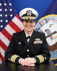 Studio portrait of Capt. Megan Thomas