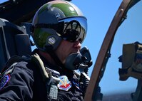 A photo of A-10 Thunderbolt II Demonstration Team pilot, Capt. Haden "Gator" Fullam