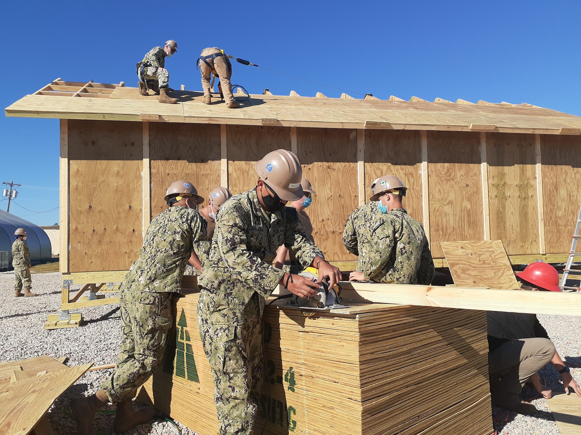 building barracks huts