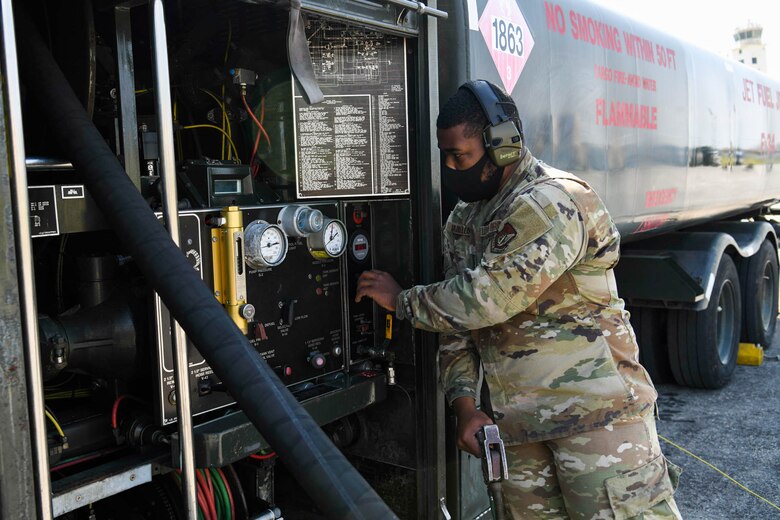 U.S. service members participate in joint training on Kadena Air Base, Japan.