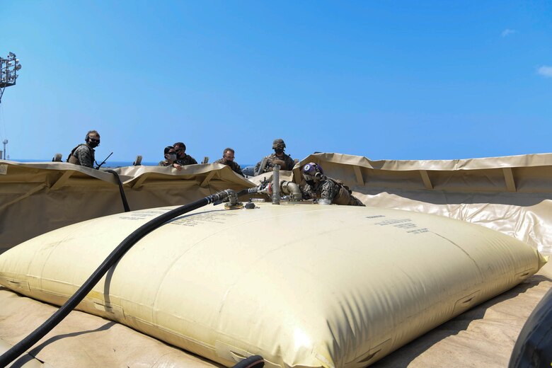 U.S. service members participate in joint training on Kadena Air Base, Japan.